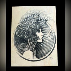 LUC solid wood art piece prints on wood.com